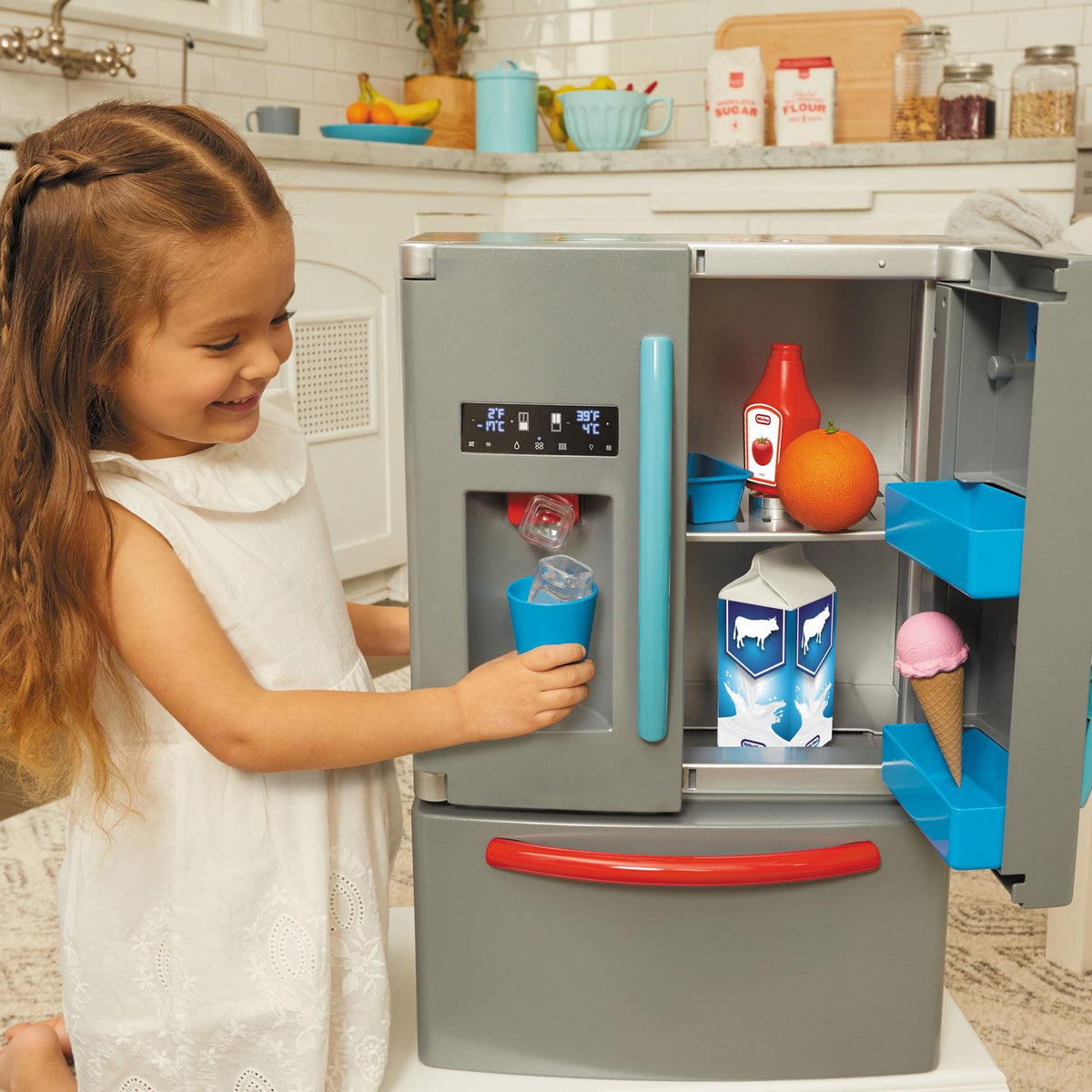 Little Tikes First Fridge – Realistic Pretend Play Refrigerator