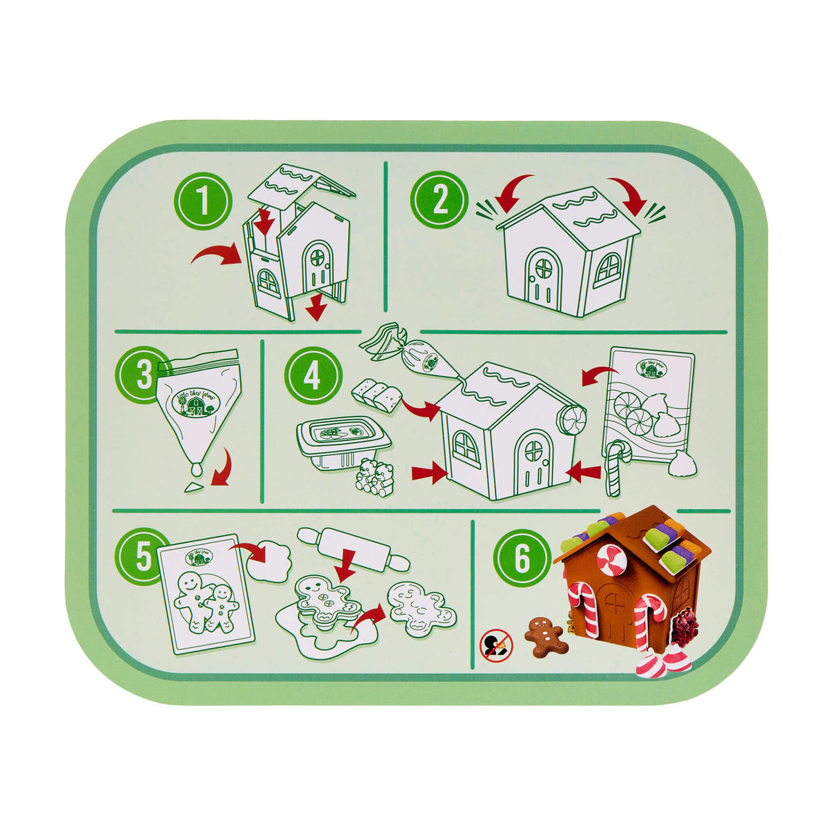Creative Chefs™ Gingerbread House Kit - Little Tikes Play Food Set