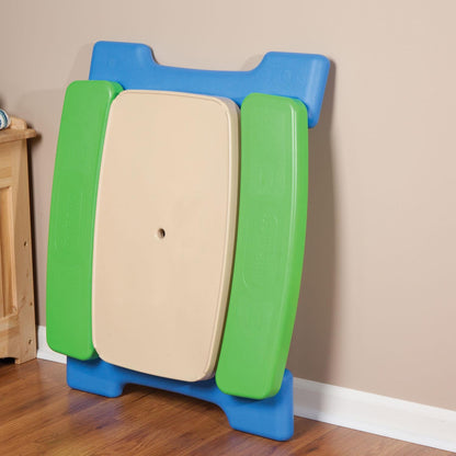 Little Tikes Easy Store Jr. Play Table with Umbrella - Blue/Green
