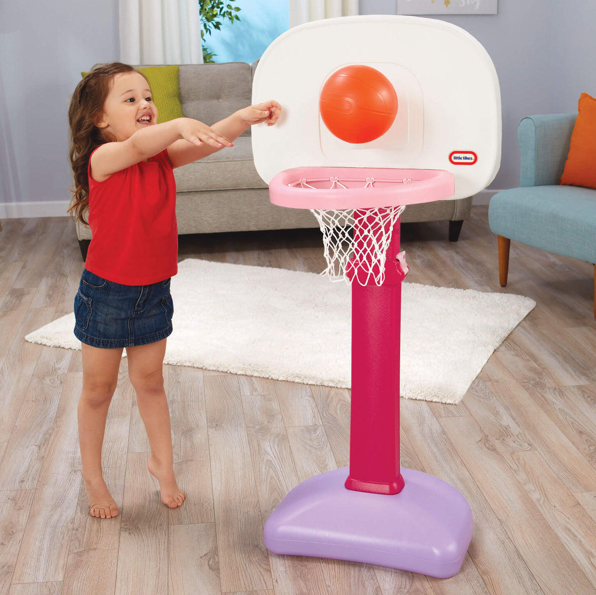 Little Tikes TotSports Easy Score Pink Basketball Set