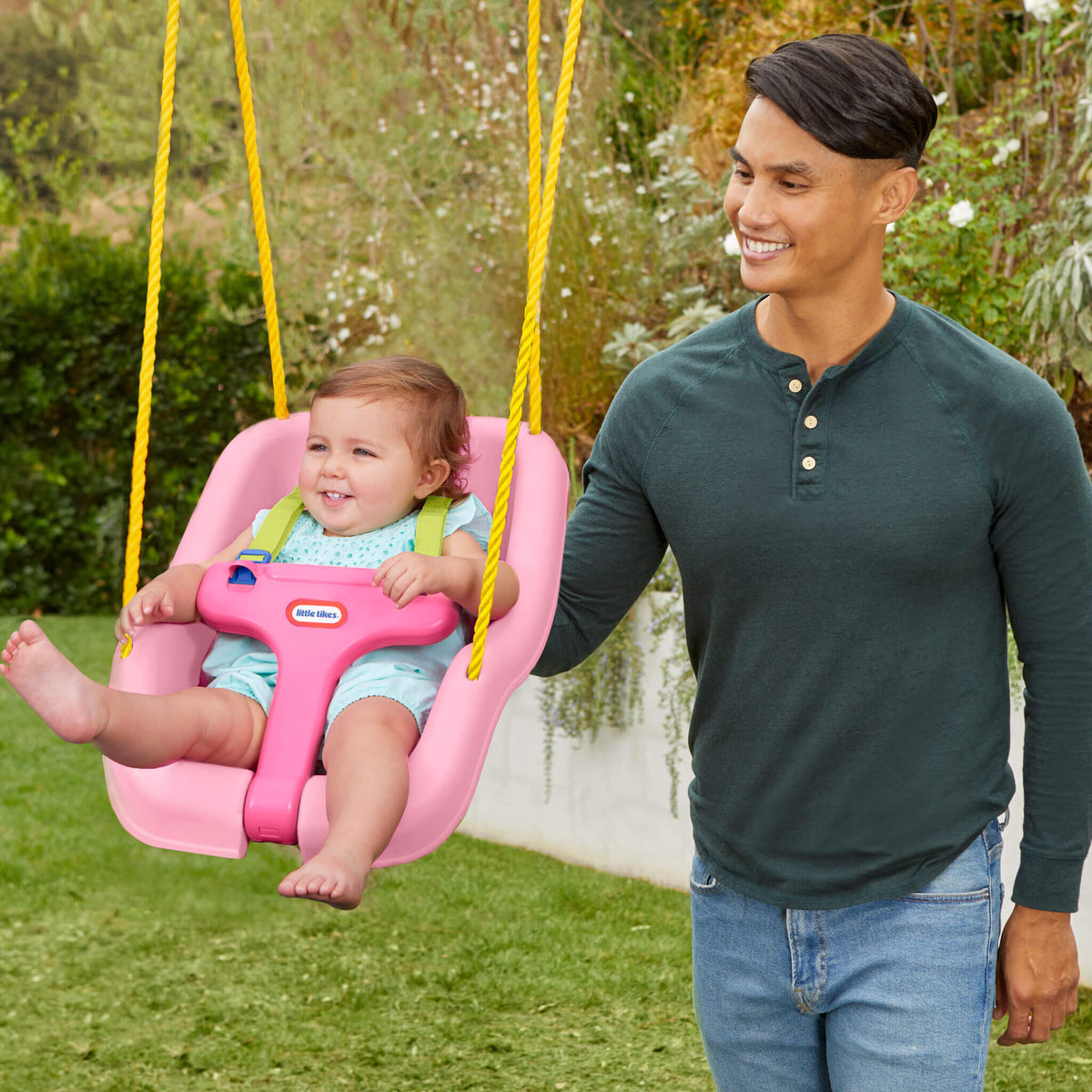Little Tikes 2-in-1 Snug 'n Secure Swing - Pink