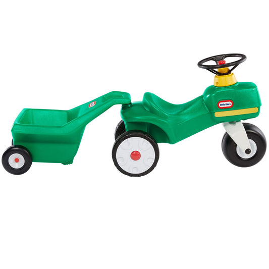 Little Tikes Tractor & Cart – Foot-to-Floor Toddler Ride-On